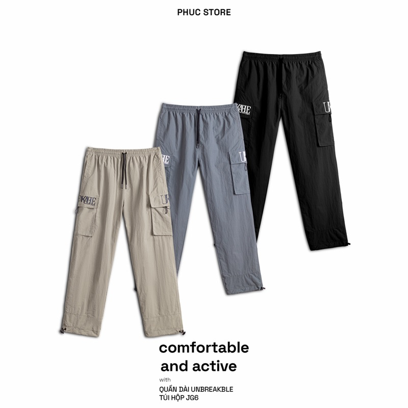 Quần dài dù UK túi hộp - phucstore