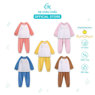 Bộ Quần Áo Dài Tay Raglan Punchun Buddies Cho Bé (Size 6-9 Tháng Đến 2-3 Tuổi)