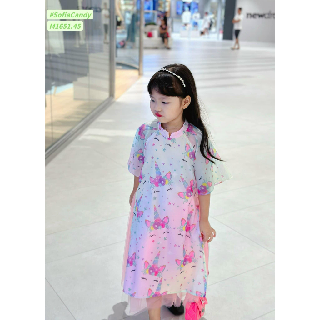 Áo dài váy bé gái hàng thiết kế size  10-40kg