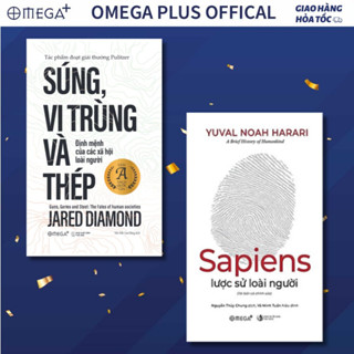 Sách - Combo 2 Cuốn: Súng Vi Trùng Và Thép + Lược Sử Loài Người (Tái Bản Mới Nhất)