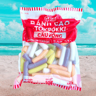 Bánh gạo tokbokki dạng thỏi ngũ sắc 500g