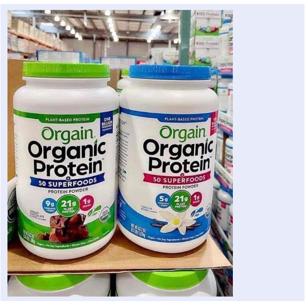🌿Bột Organic protein Orgain( hộp 510g-1.22kg)