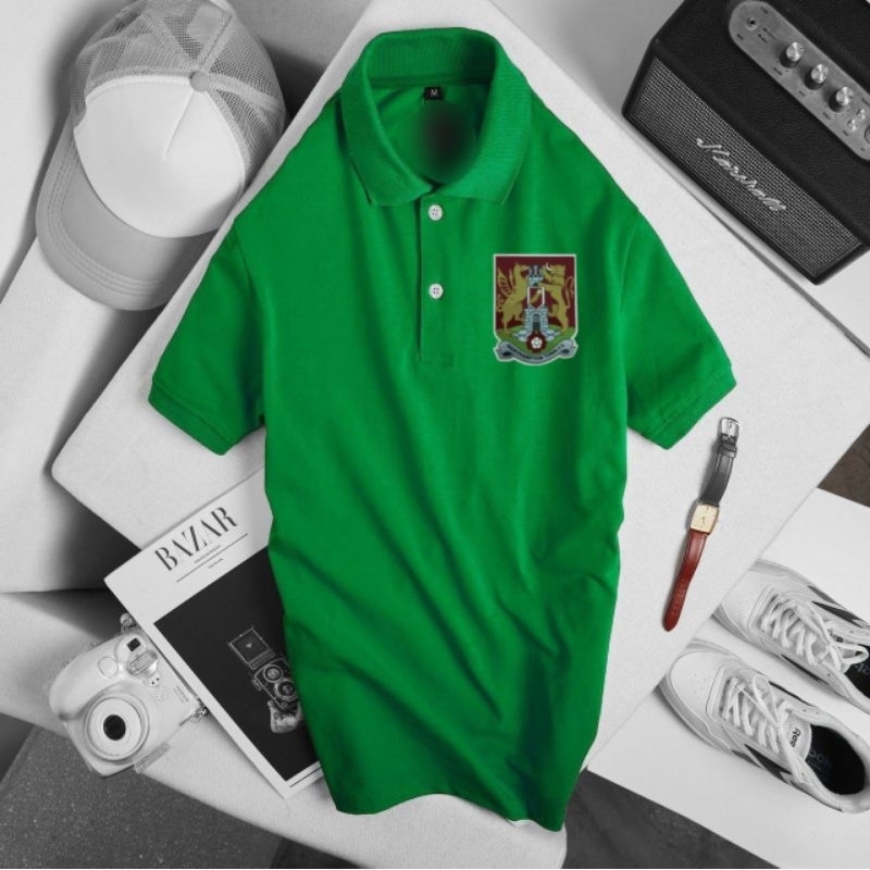 Áo thun nam có cổ ngắn tay polo logo Big size