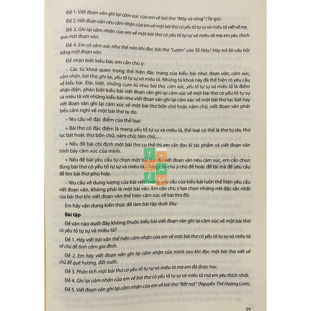 Sách - Rèn kĩ năng Viết theo định hướng phát triển năng lực Ngữ Văn 6