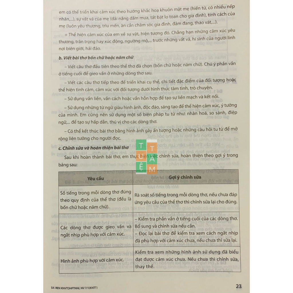 Sách - Rèn kĩ năng Viết theo định hướng phát triển năng lực Văn 7