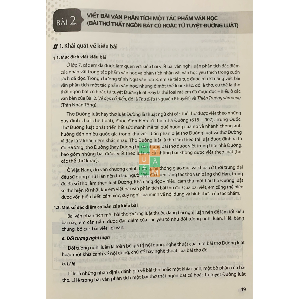 Sách - Rèn kĩ năng Viết theo định hướng phát triển năng lực Ngữ Văn 8