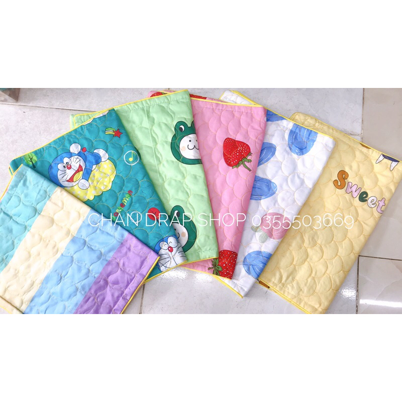 Vỏ Gối nằm Cotton PoLy thêu 2 lớp Chần Gòn, mềm mại thoáng mát (40 x 60 có khoá kéo