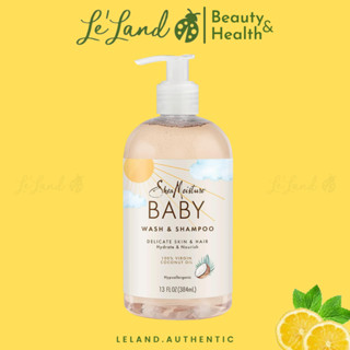 Sữa tắm gội 2in1 cho baby SheaMoisture Shea Moisture 100% Virgin Coconut Wash & Shampoo 384ml - da mong manh