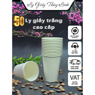 Combo 50 Ly giấy Thùy Linh màu trắng nhiều size bán buôn.