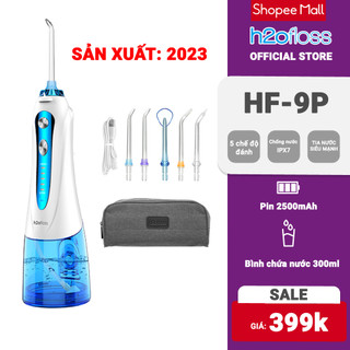 Máy tăm nước cầm tay H2OFLOSS HF-9P mạnh mẽ sạch khuẩn, mảng bám chăm sóc răng miệng