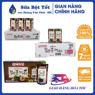 Sữa Óc Chó Hàn Quốc Hạnh Nhân Đậu Đen (Nhập khẩu nguyên hộp từ Hàn Quốc) [Giao hỏa tốc Hà Nội]