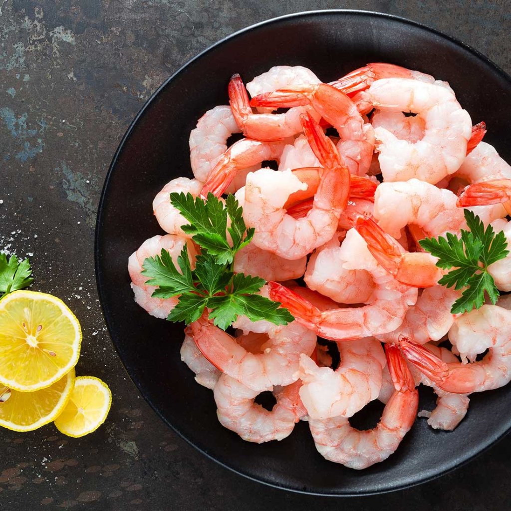 Tôm Bóc Vỏ Khay 1KG net 9 size To 45-50 Con Tươi Ngon