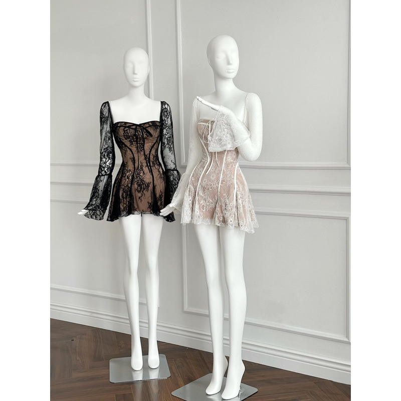 Đầm cúp ren doll tay loe