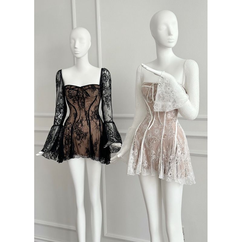 Đầm cúp ren doll tay loe