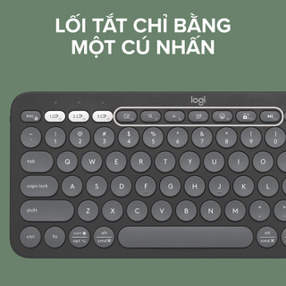 Bàn Phím Bluetooth Logitech Pebble Keys 2 K380s Multi-Device - Hàng Chính Hãng