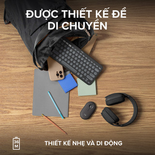 Bàn Phím Bluetooth Logitech Pebble Keys 2 K380s Multi-Device - Hàng Chính Hãng