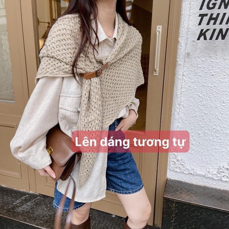 KHĂN CHOÀNG DỆT KIM THỜI TRANG