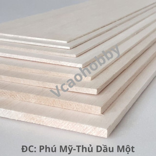 Gỗ balsa siêu nhẹ làm máy bay mô hình, mô hình thủ công, mô hình kiến trúc, độ dày nhiều kích thước