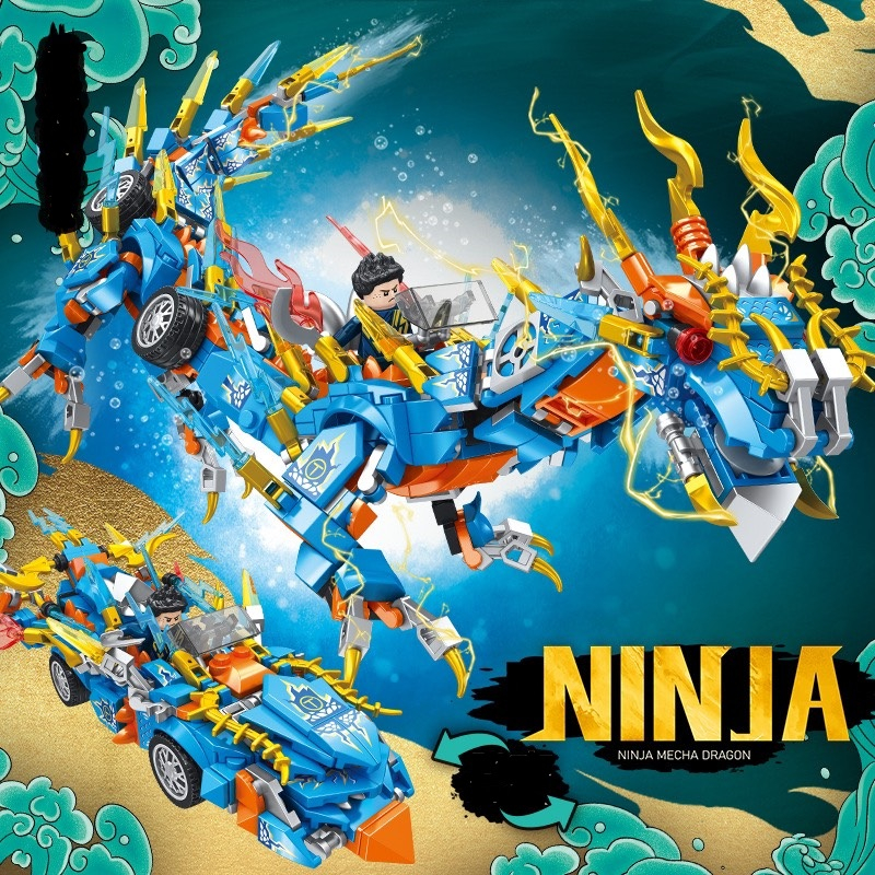 Đồ Chơi lắp ráp Ninjago chiến binh biến hình chiến xe rồng bay