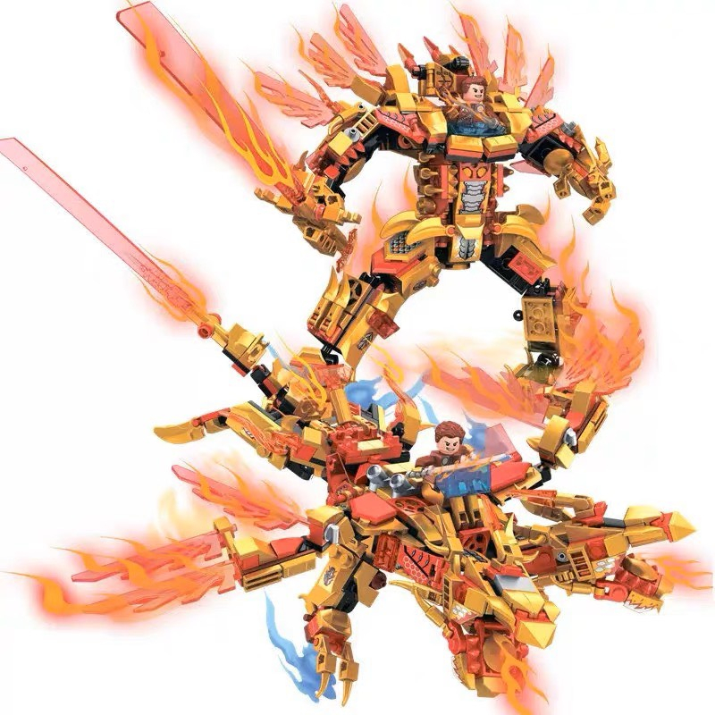 Đồ Chơi lắp ráp Ninjago chiến binh biến hình chiến xe rồng bay