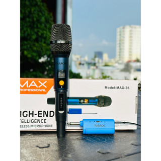 MT MAX Micro không dây đa năng Max 36 Nâng cấp từ Max 19 Hút âm tốt, chống hú hiệu quả  Sạc pin ngay trên mic Màn hình L