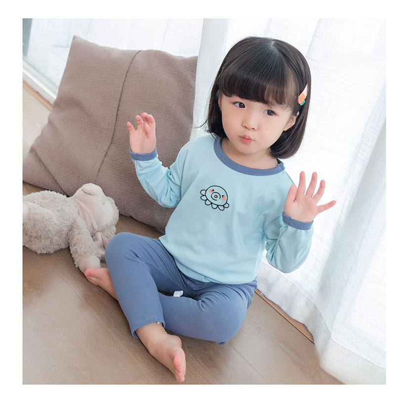 Bộ thu đông bé trai bé gái RICHKID Đồ bộ dài tay cho bé chất cotton nỉ cao cấp dày mịn Bộ ngủ thu đông trẻ em RKTD1