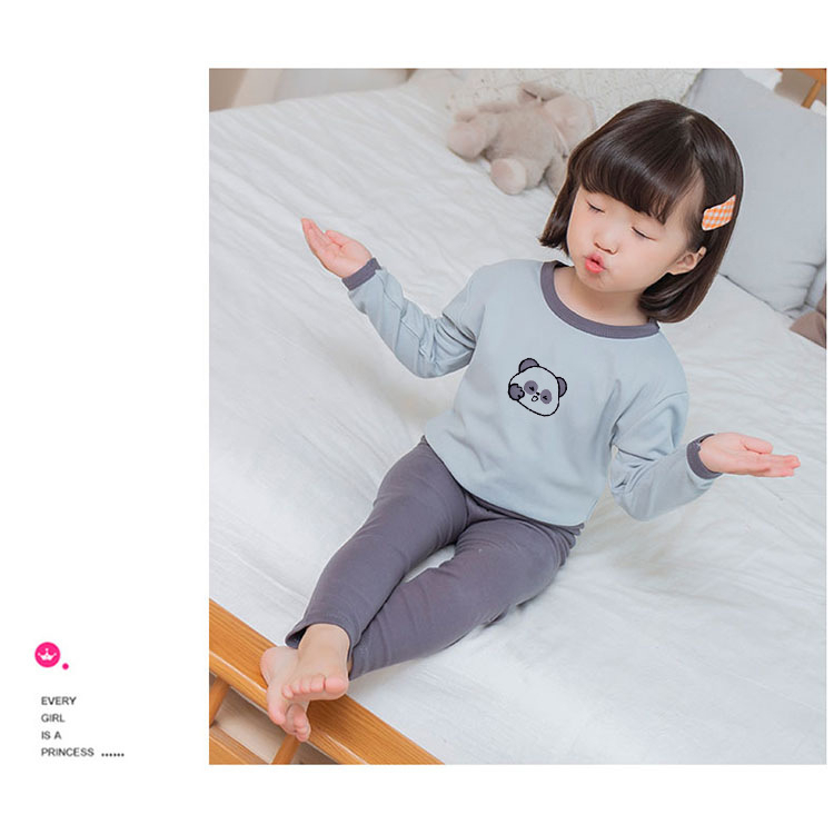 Bộ thu đông bé trai bé gái RICHKID Đồ bộ dài tay cho bé chất cotton nỉ cao cấp dày mịn Bộ ngủ thu đông trẻ em RKTD1