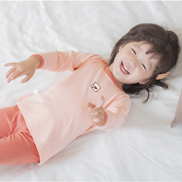 Bộ thu đông bé trai bé gái RICHKID Đồ bộ dài tay cho bé chất cotton nỉ cao cấp dày mịn Bộ ngủ thu đông trẻ em RKTD1