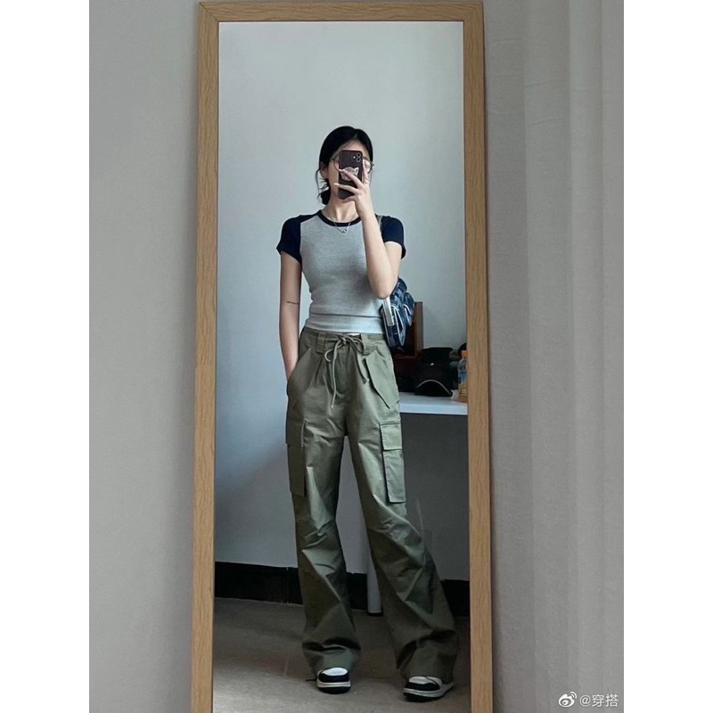 Áo thun form ôm tay phối babytee raplan ragplan