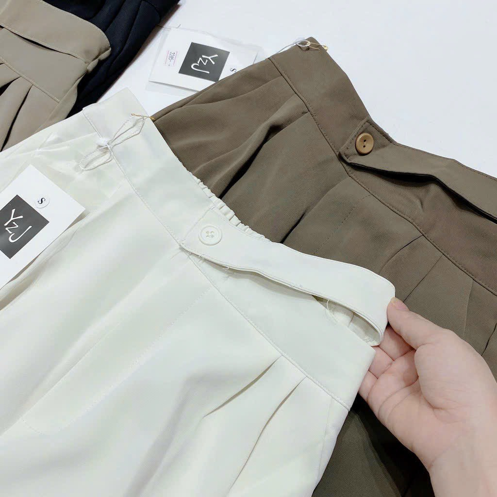 [ HOT] Quần xuông ống rộng , cạp eo cao che khuyết điểm, chất vải Rubi cao cấp mềm mịn, thoáng mát không bai xù | BigBuy360 - bigbuy360.vn