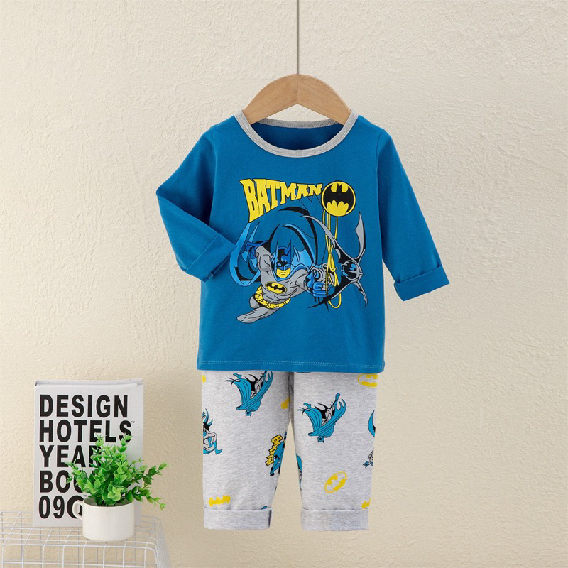 Bộ cotton bé trai cao cấp co dãn nhiều mẫu