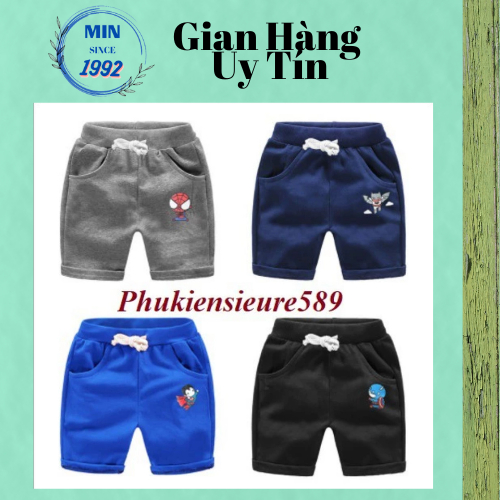 Quần Đùi Lửng, Quần Siêu Nhân bé trai Phiên bản Hàn Quốc (MB.Q023)