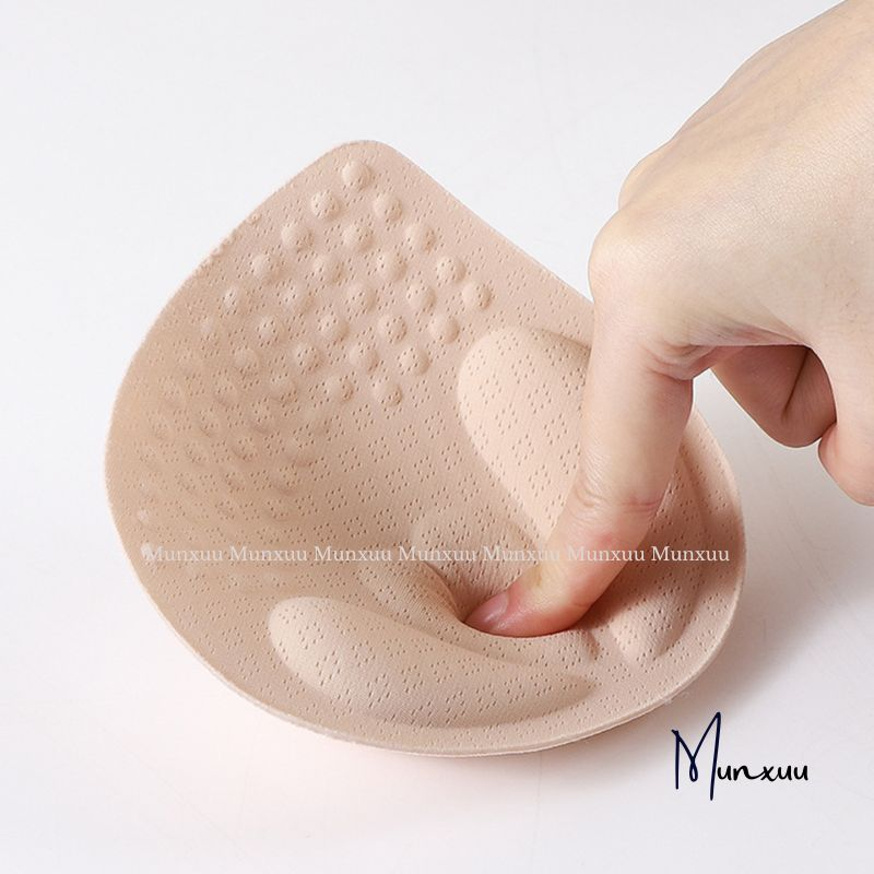 Cặp miếng đệm bra MUNXUU hình giọt nước độn dày có hạt massage thông hơi thoáng khí nâng ngực tự nhiên quyến rũ - PK02