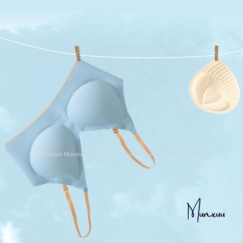 Cặp miếng đệm bra MUNXUU hình giọt nước độn dày có hạt massage thông hơi thoáng khí nâng ngực tự nhiên quyến rũ - PK02