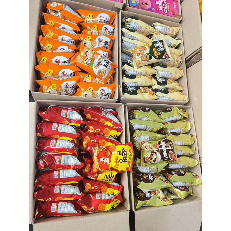 Snack Mì Gói Hàn Dạng Viên Giòn Cho Bé Trên 3T