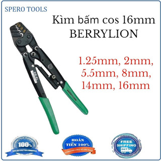 Kìm bấm cos 16mm berrylion, kiềm bấm cos đầu dây điện, kềm bấm cos dây điện, kìm bấm cos đa năng.