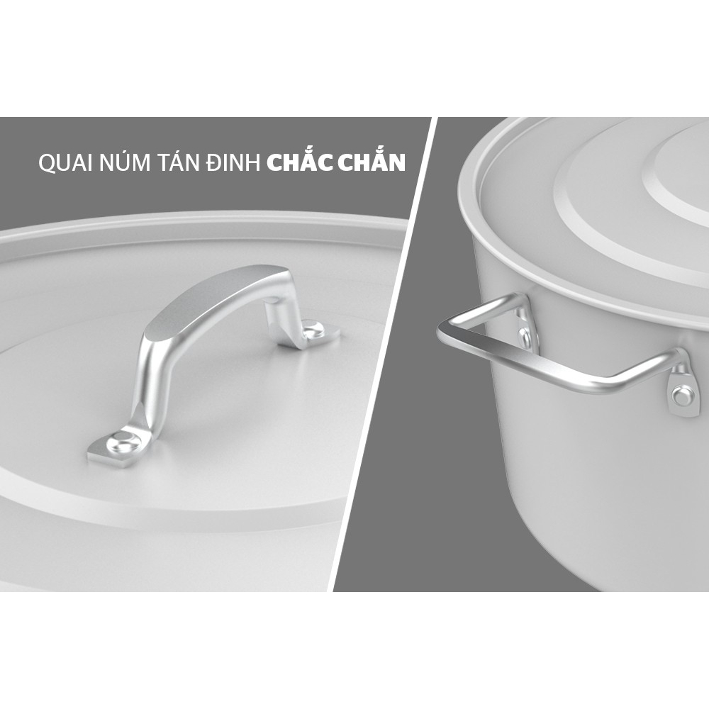 Nồi ANOD SUNHOUSE Được Thiết Kế Với Độ Chống Dính Cao Cùng Với Chất Liệu Cao Cấp An Toàn Và Tiện Lợi