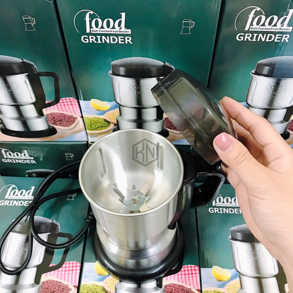 Máy Xay Hạt Khô Đa Năng FOOD Lưỡi Dao 6 Cánh Thép Không Gỉ Dung Tích 440ml