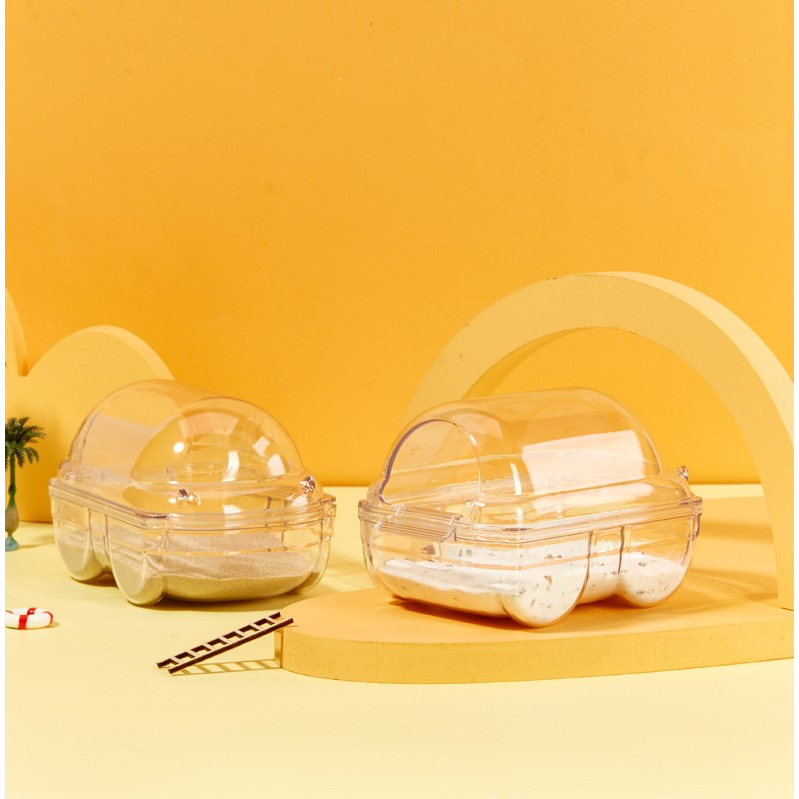 Nhà tắm xe hơi trong suốt đủ 3 size dành cho hamster
