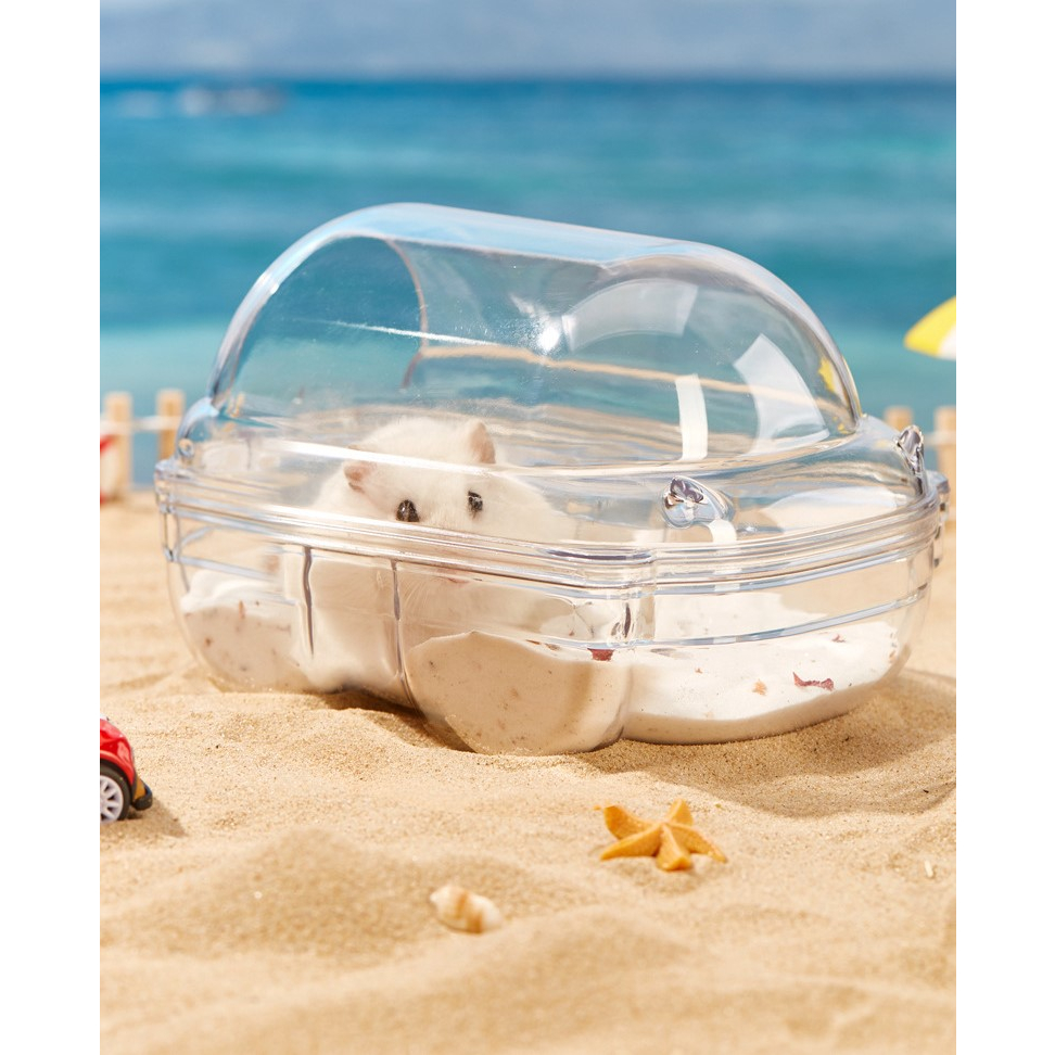 Nhà tắm xe hơi trong suốt đủ 3 size dành cho hamster