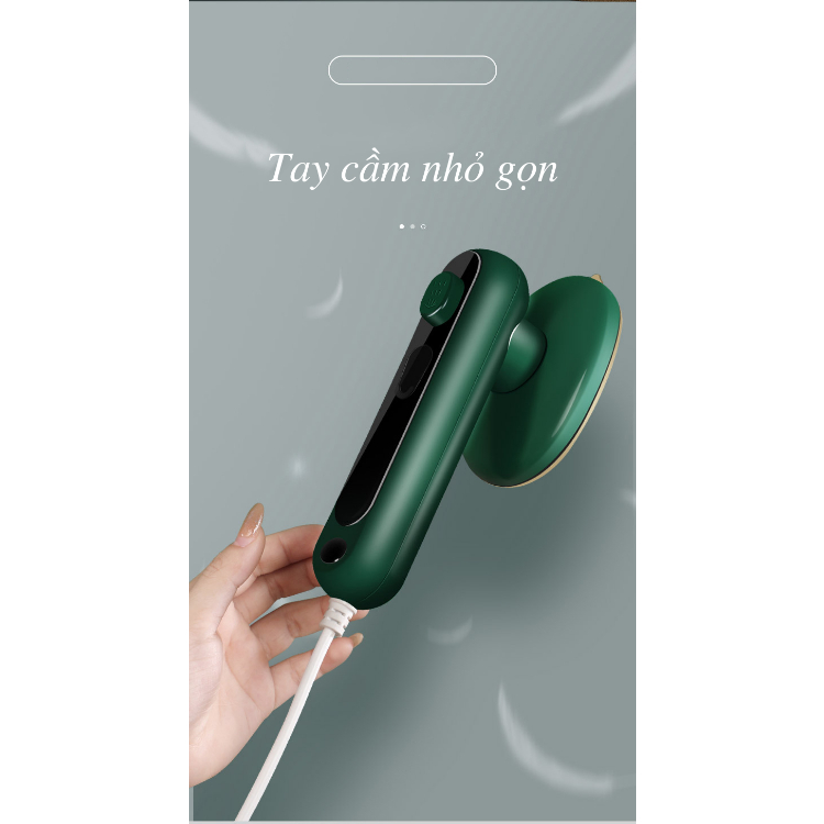 Bàn là hơi nước cầm tay công suất 40W Bàn ủi hơi nước mẫu mới nhất Dung tích bình chứa nước 210ml Bảo hành 12 tháng