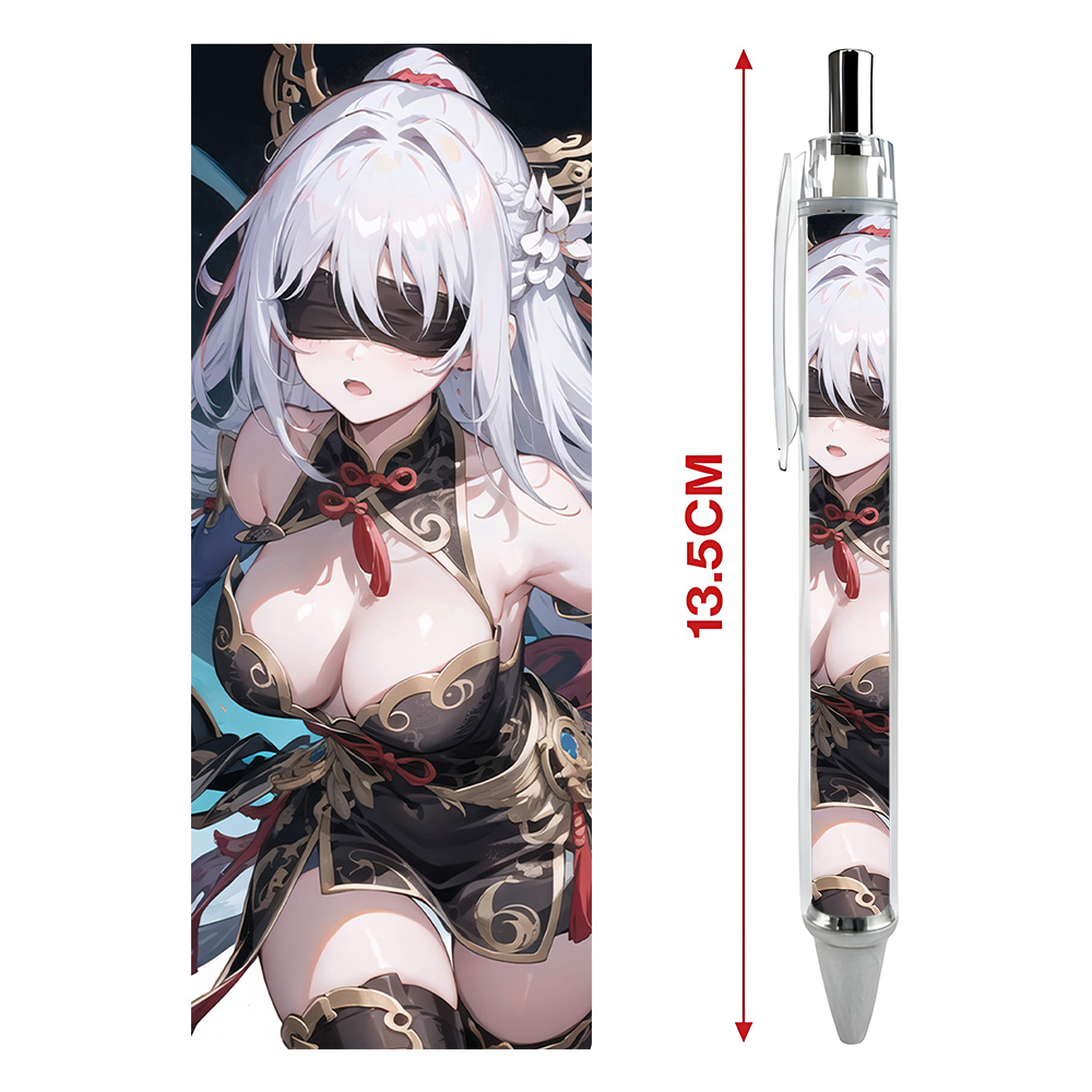 Bút viết In hình Jingliu Kính Lưu Game Honkai: Star Rail - Hình in sắc nét - Bút Gel ngòi 0.5mm by 2D Tộc Shop