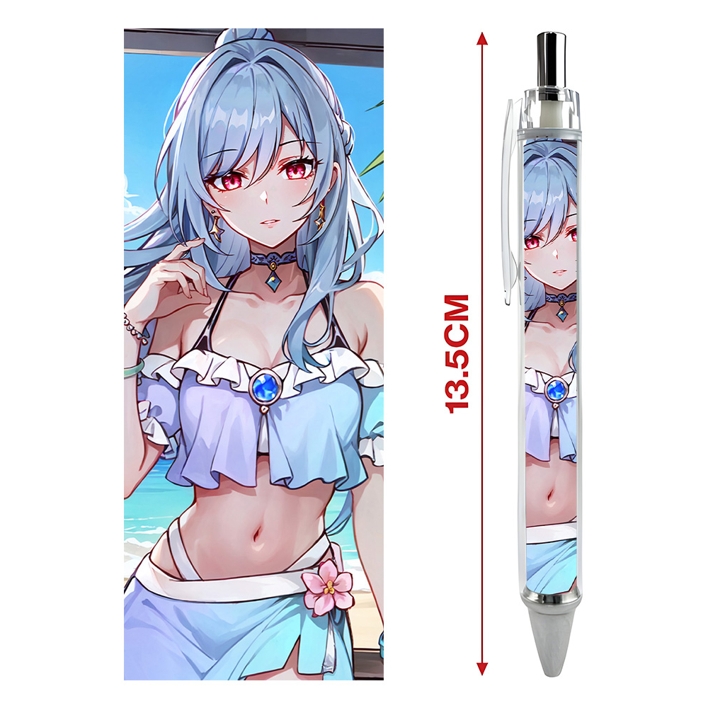 Bút viết In hình Jingliu Kính Lưu Game Honkai: Star Rail - Hình in sắc nét - Bút Gel ngòi 0.5mm by 2D Tộc Shop