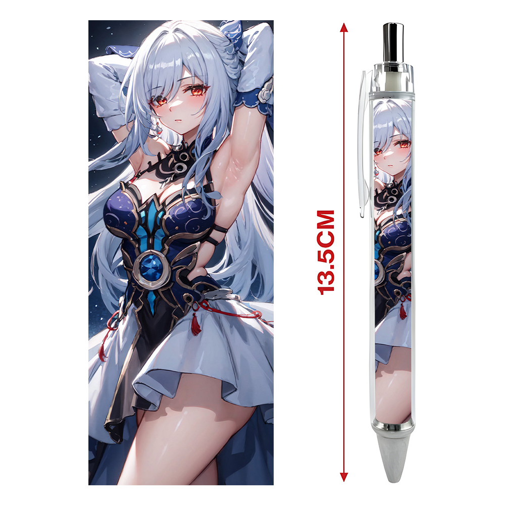 Bút viết In hình Jingliu Kính Lưu Game Honkai: Star Rail - Hình in sắc nét - Bút Gel ngòi 0.5mm by 2D Tộc Shop