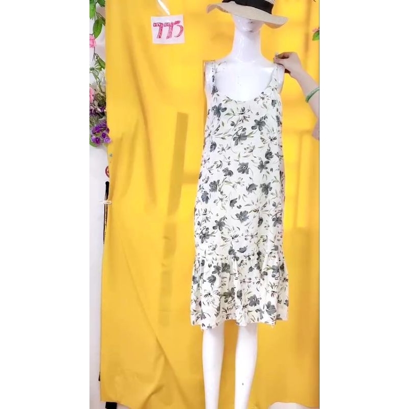 đầm dây sơmi hoa. S773