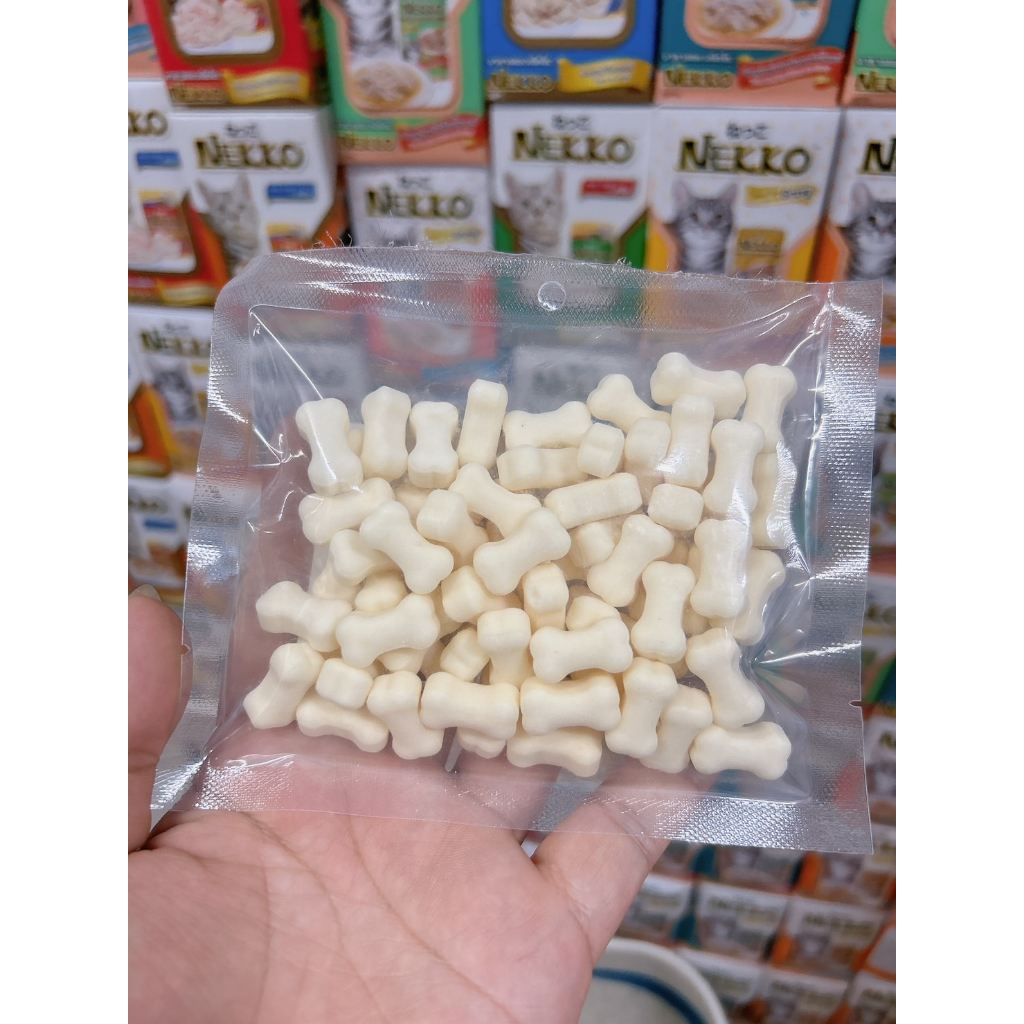 Viên Kẹo Sữa Dê Canxi Thái Túi 500gr 🐹FREESHIP🐹 Thức Ăn Bổ Sung Canxi Đồ Ăn Dặm Cho Chó, Mèo....