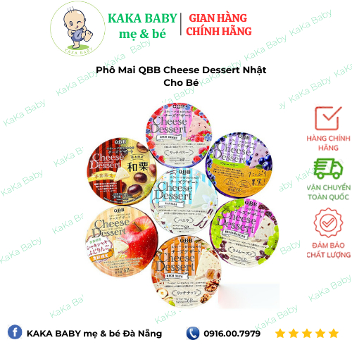 Phô mai trái cây Qbb đủ vị cho bé ăn dặm