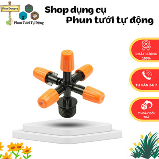 Béc Phun Sương 5 Hướng Nhựa Tưới Lan, Cây Cảnh có thể điều chỉnh kiểu tưới từng vòi