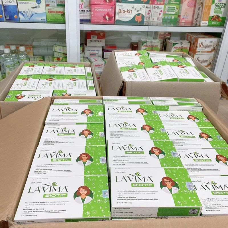 LAVIMA men vi sinh dùng cho vùng kín phụ nữ hộp 20 viên