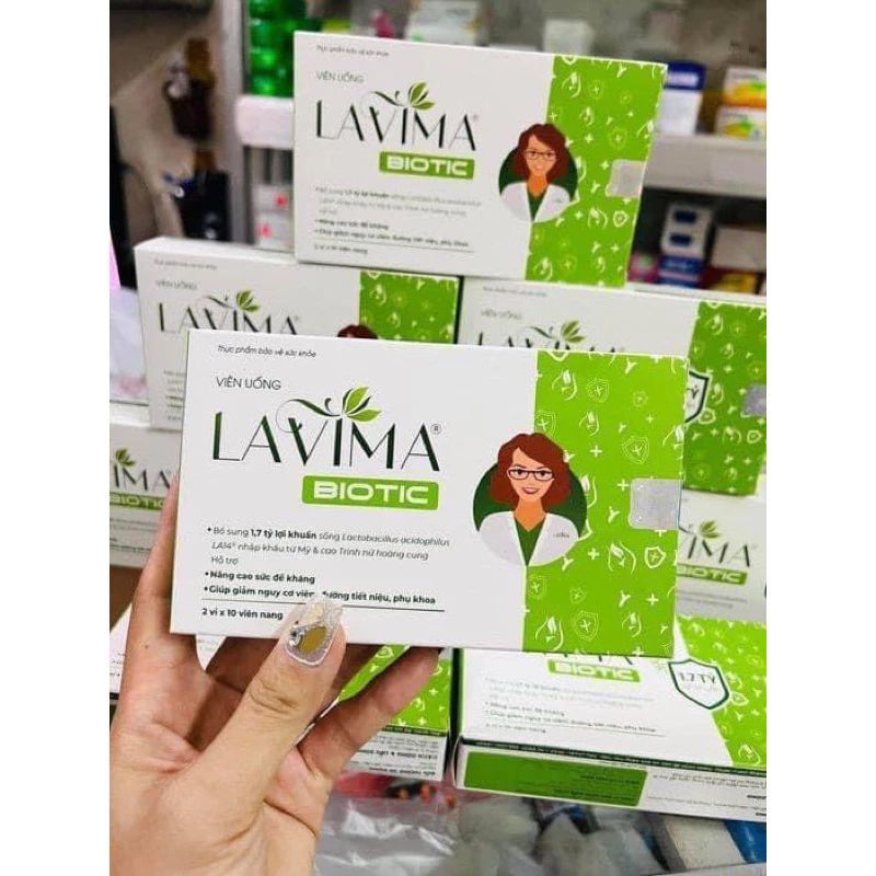 LAVIMA men vi sinh dùng cho vùng kín phụ nữ hộp 20 viên
